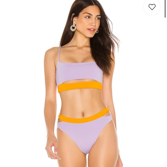 l*space Other - L space Kelli bikini top in lilac and mango